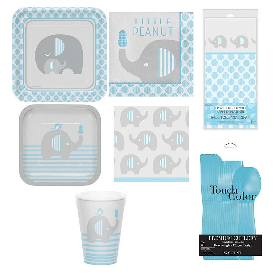 Creative Converting Boy Elephant Baby Shower Kit 2