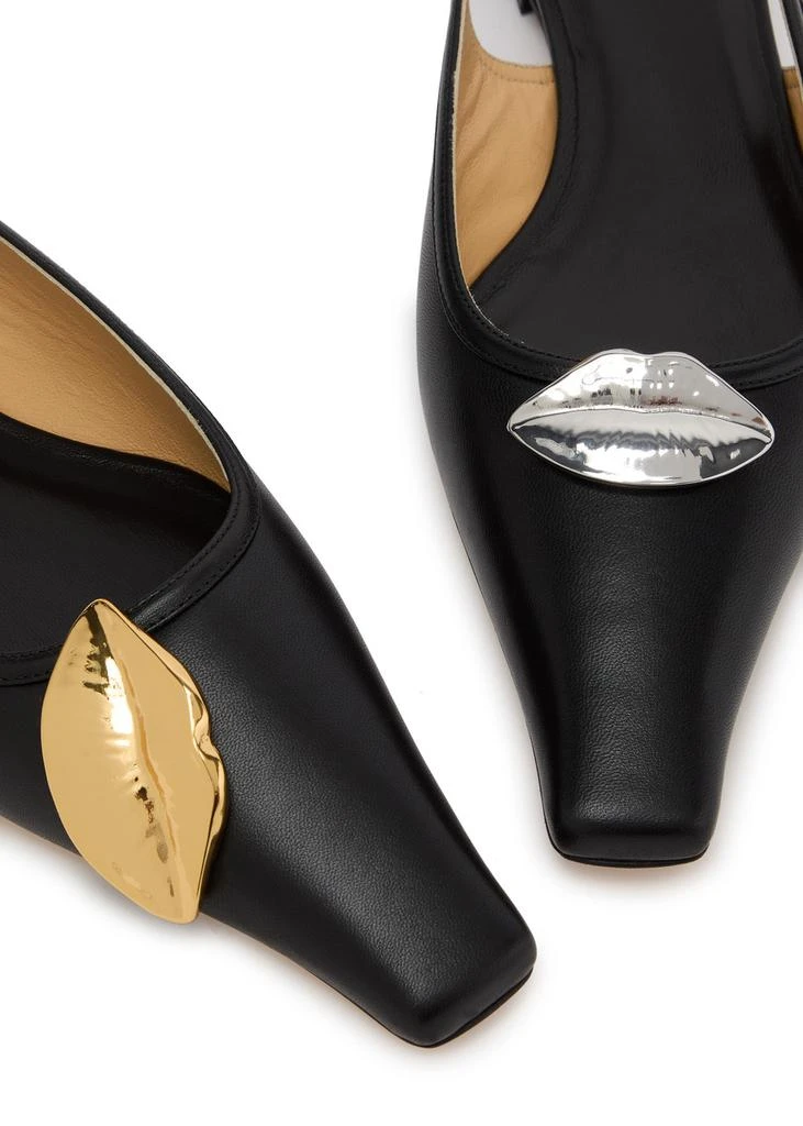 A.W.A.K.E MODE Amanda Kiss leather slingback flats  3