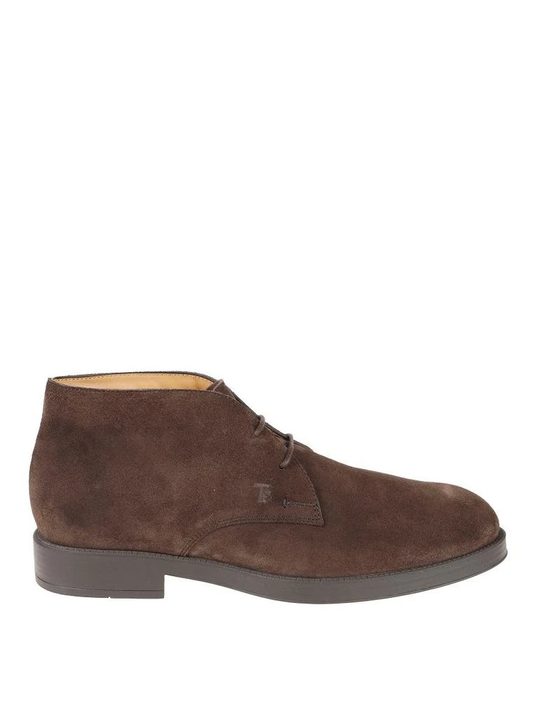 Tod’s chocolate brown suede lace-ups Tod main image 3