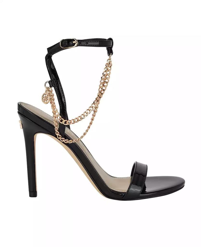 GUESS Women's Miamy Open Toe Chain Detail Stiletto High Heel Sandals