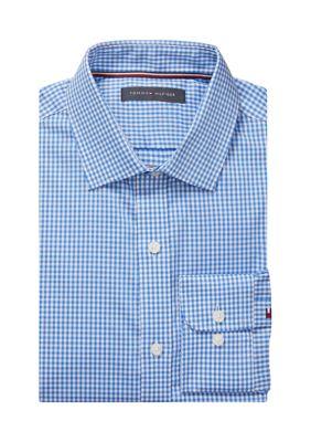 Tommy Hilfiger Hilfiger Men S Slim Fit Th Flex Stretch Dress Shirt