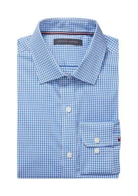 Tommy Hilfiger Hilfiger Men S Slim Fit Th Flex Stretch Dress Shirt 1