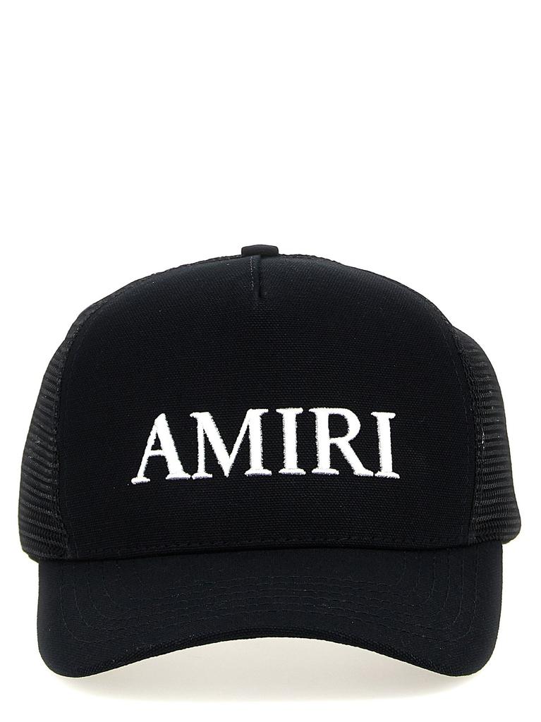 Black Baroque Logo Dad Cap by AMIRI on Sale