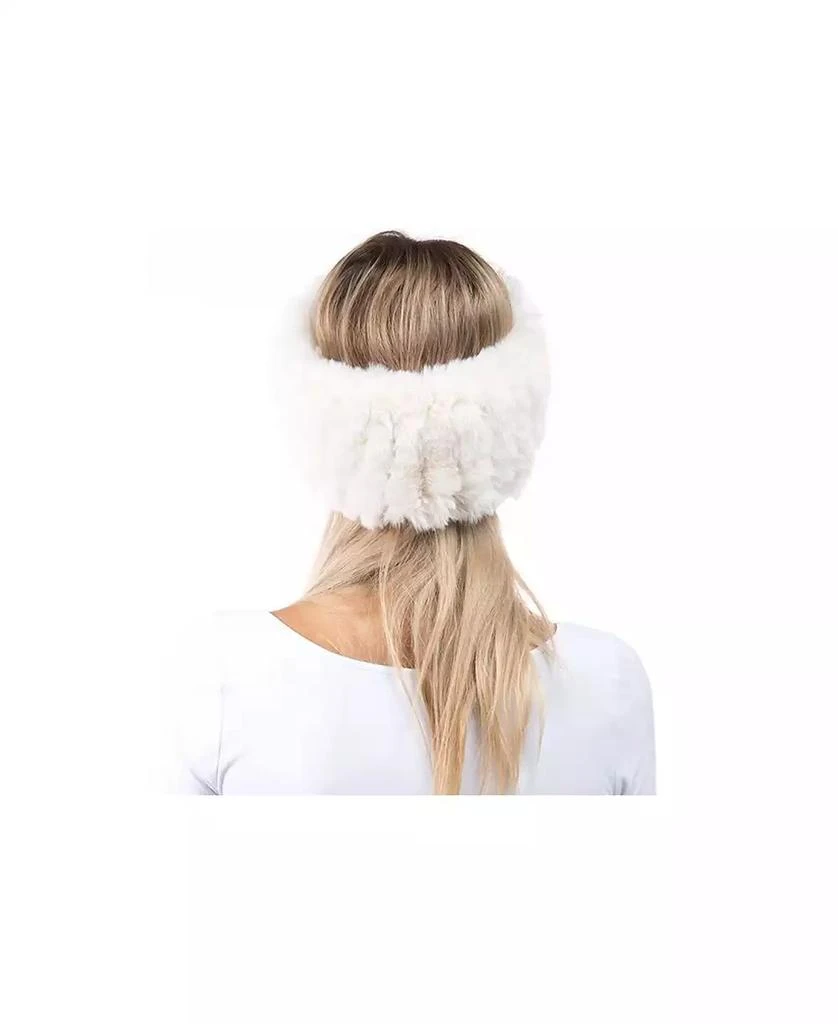 MARCUS ADLER Women's Plush Faux Fur Stretch Headband 3