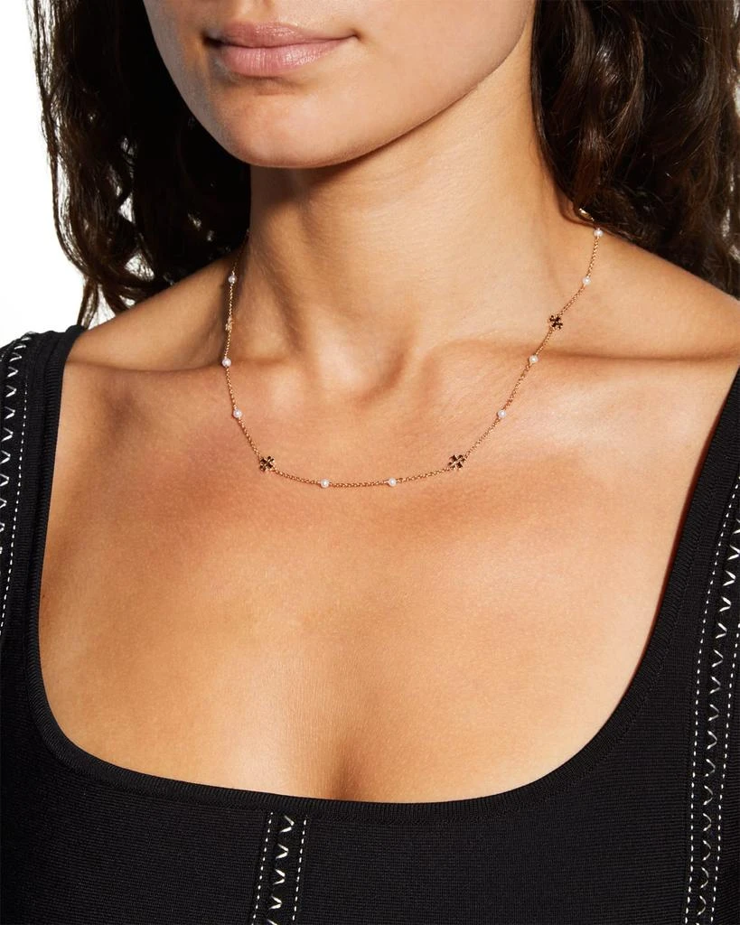 Tory Burch Kira Pearl Delicate Necklace 2