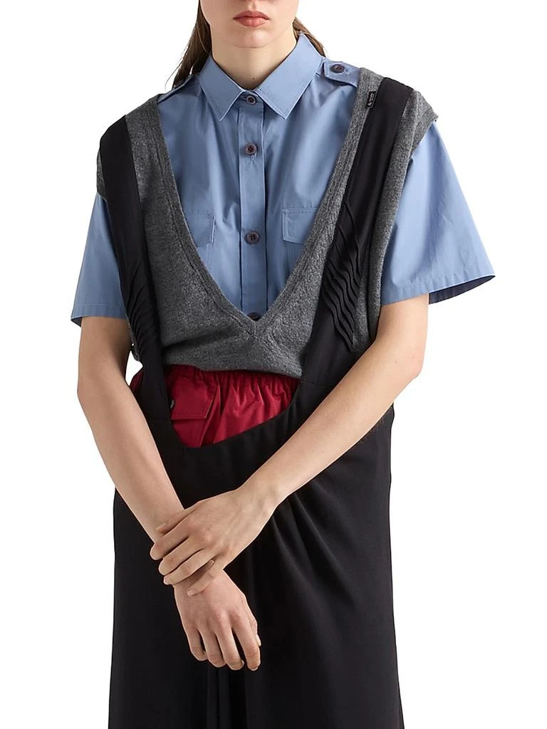 Prada Cashmere V-Neck Vest Sweater 2