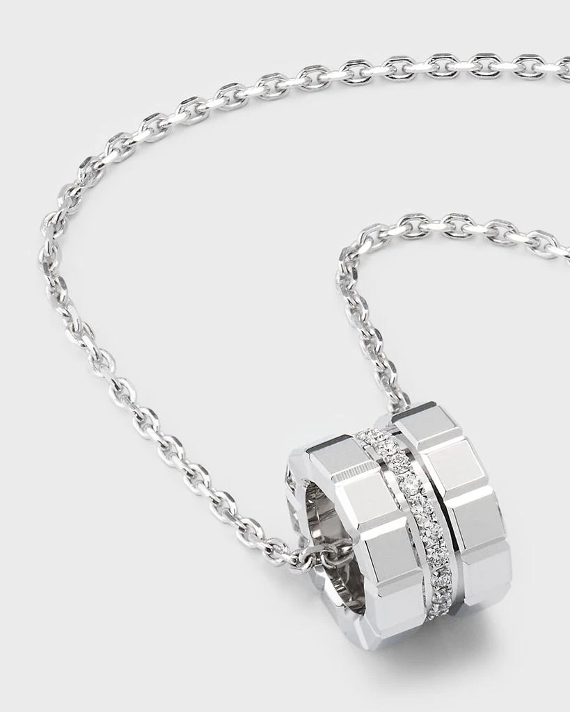 Chopard Ice Cube 18K White Gold Diamond Pendant Necklace 3