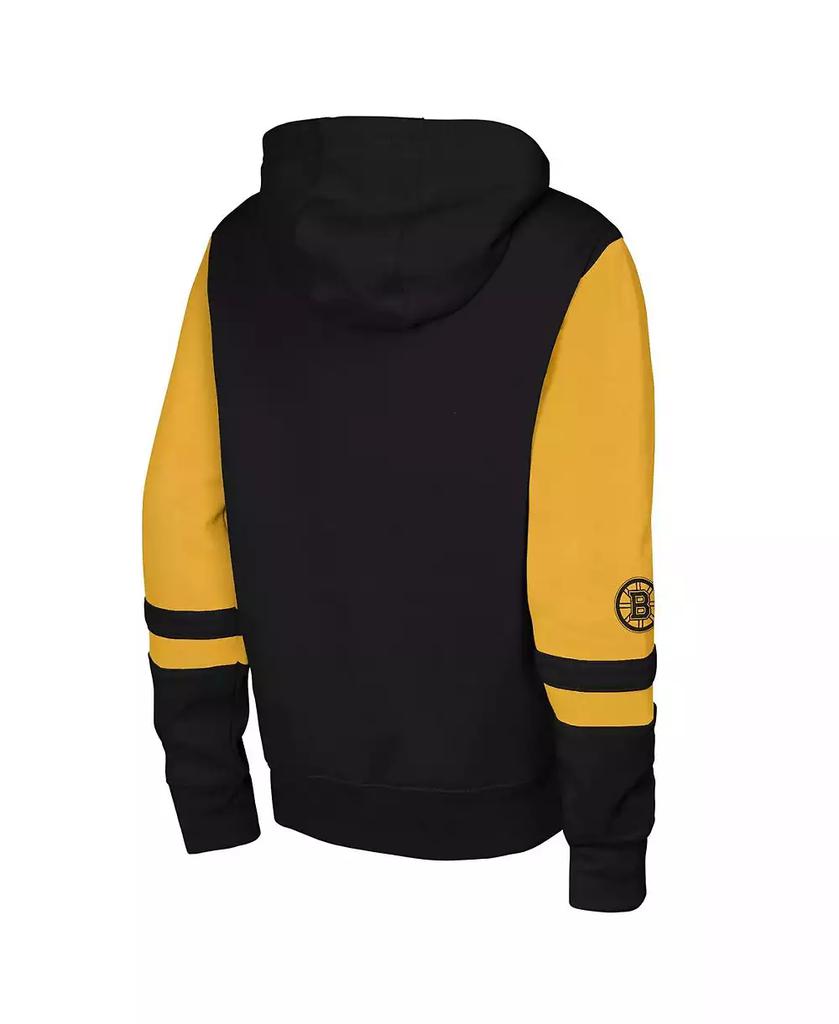 Outerstuff Big Boys and Girls Black Boston Bruins Face Off Full-Zip Hoodie