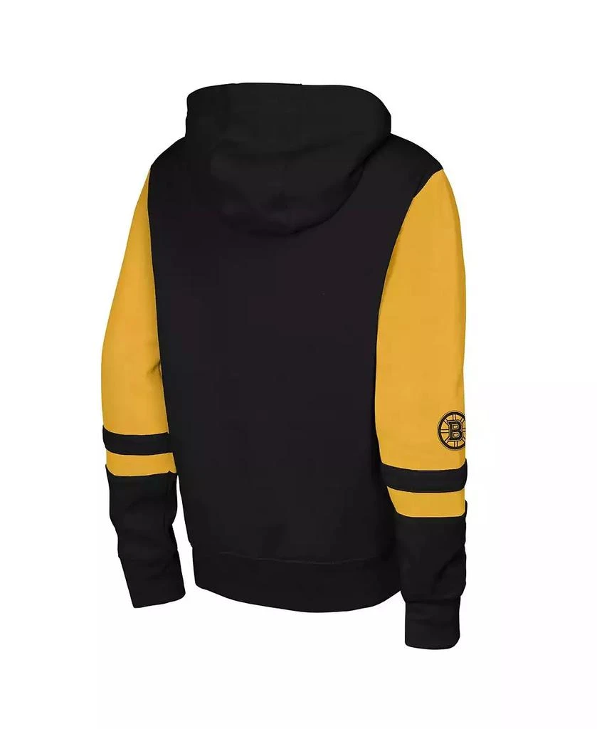 Outerstuff Big Boys and Girls Black Boston Bruins Face Off Full-Zip Hoodie 2