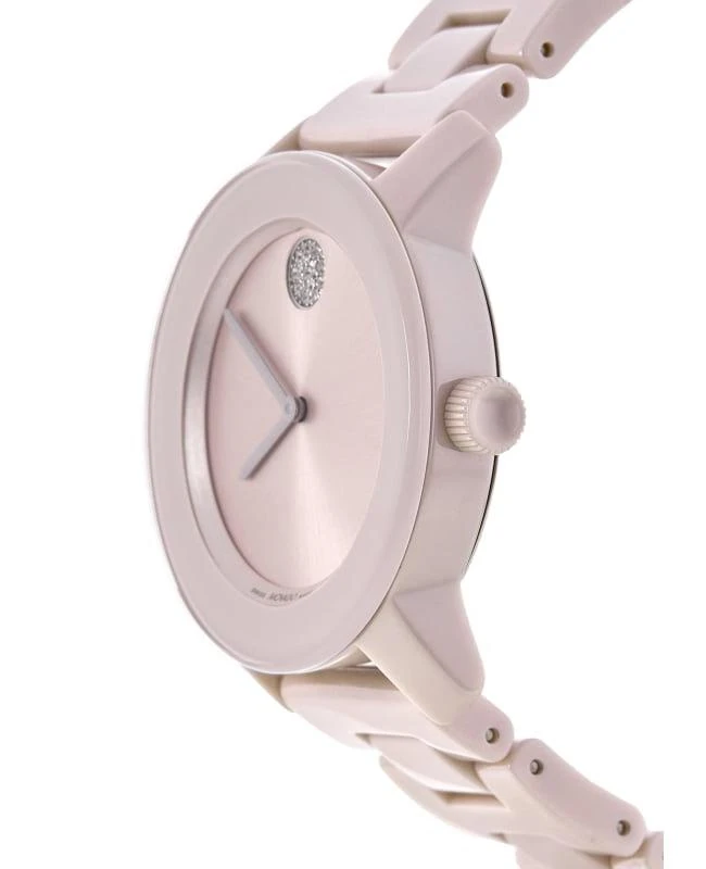 Movado Movado Bold Pink Blush Dial Ceramic Bracelet  Women's Watch 3600804 3
