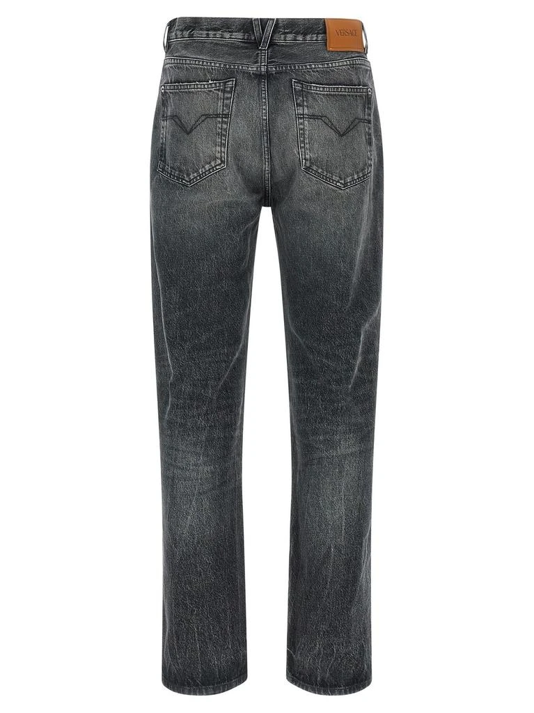 Versace Versace Logo-Patch Loose Jeans 2