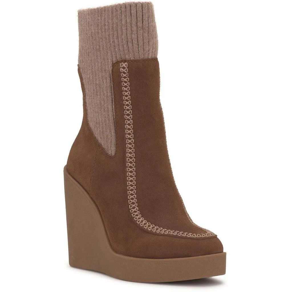 Jessica Simpson Madwen Womens Suede Sock Booties 1