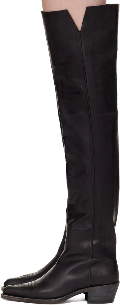 Khaite Black Clive Over-the-Knee Flat Tall Boots 3