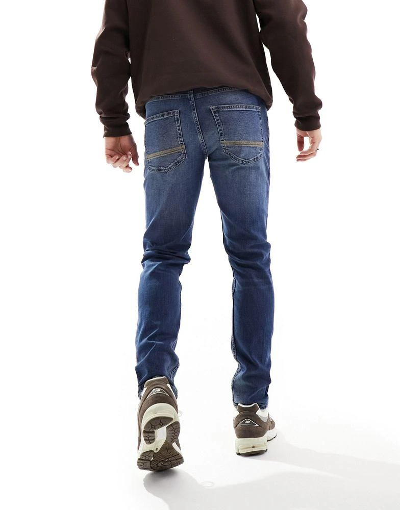 Ben Sherman Ben Sherman slim fit rinse dark blue wash denim jeans 2