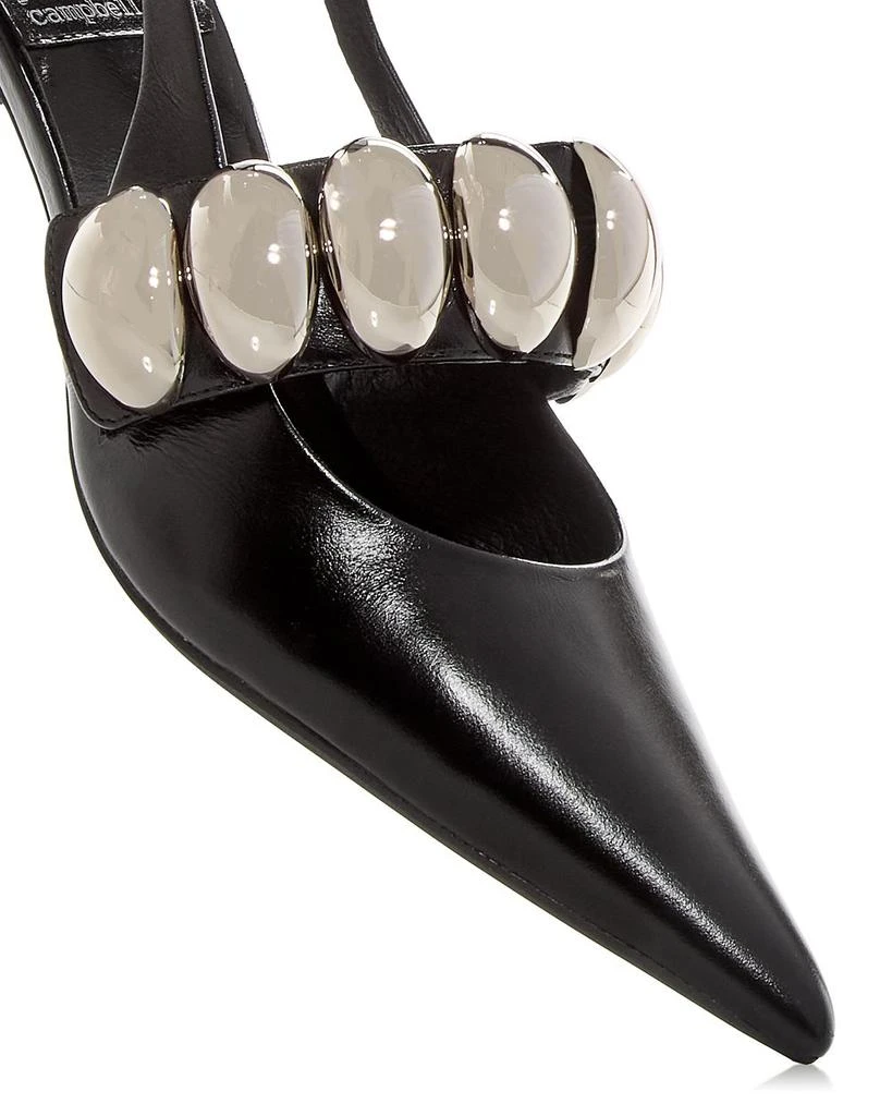 Jeffrey Campbell Women's Persona Embellished Slingback Pumps 5