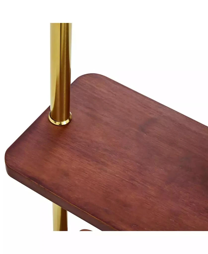 Streamdale Furniture 70" Industrial Coat Rack - Wood 
Steel, Double Hanger, Storage 10