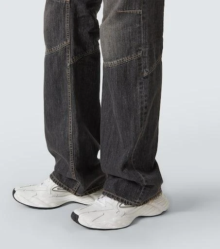Balenciaga Distressed low-rise wide-leg jeans 6
