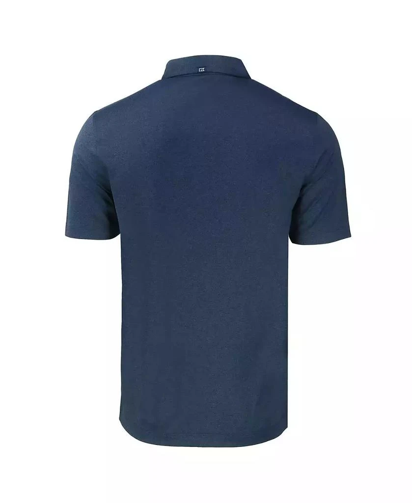 Cutter & Buck Men's Heather Navy Notre Dame Fighting Irish Play Like A Champion Today Forge Eco Stretch Polo 3
