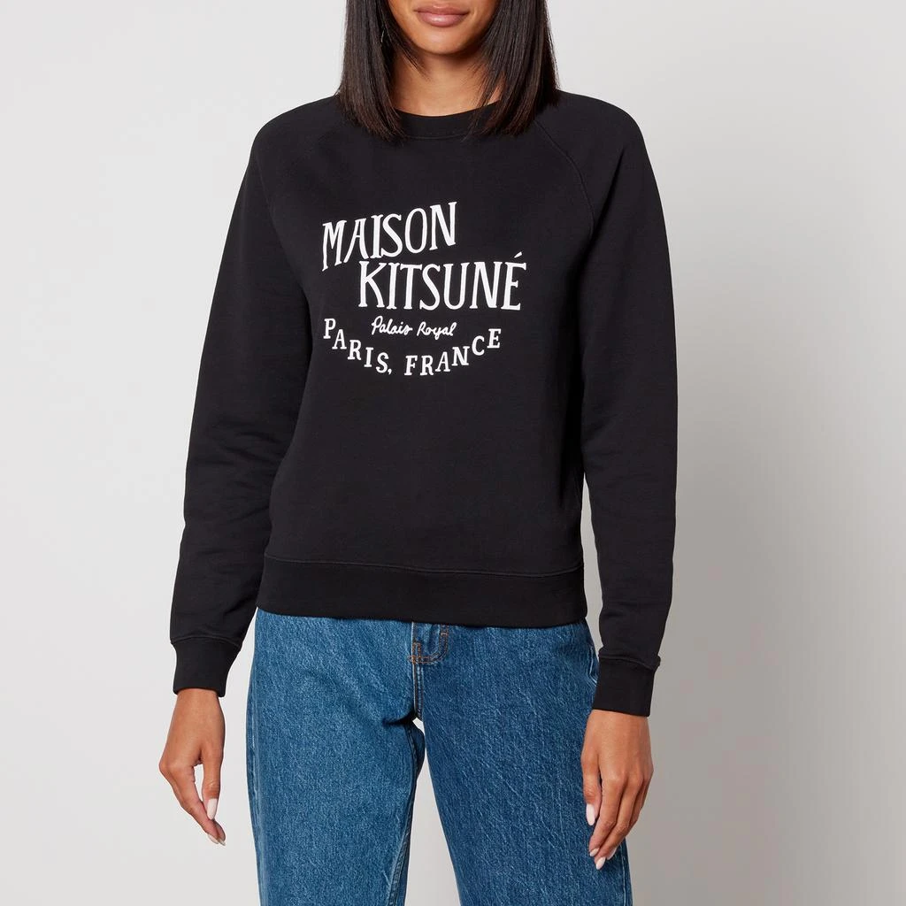 Maison Kitsune Palais Royal Vintage Cotton-Jersey Sweatshirt 1