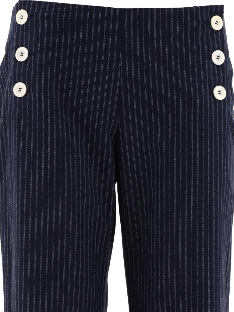 INES DE LA FRESSANGE Ines De La Fressange Pinstripe Wide Leg Pants 3