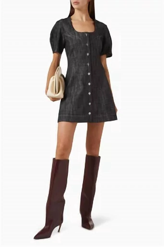 Matthew Bruch Matthew Bruch - Women
s Apron Puff Sleeve Mini Dress 4