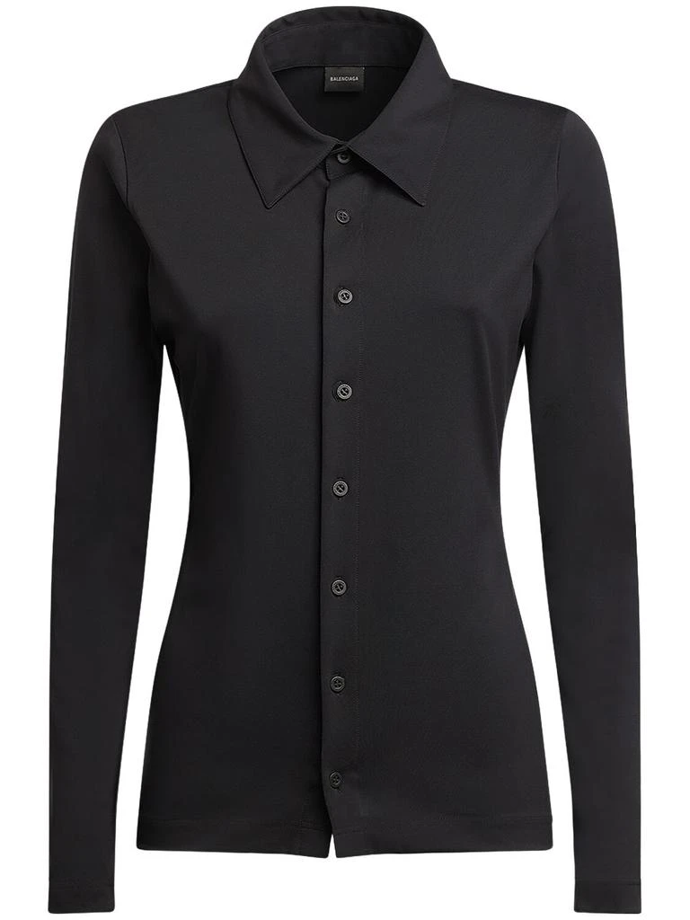 Balenciaga Stretch Tech Fitted Shirt 1