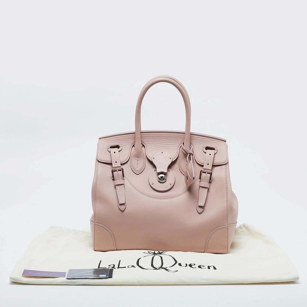 Ralph Lauren Ralph Lauren Light Pink Leather Soft Ricky 33 Tote 13