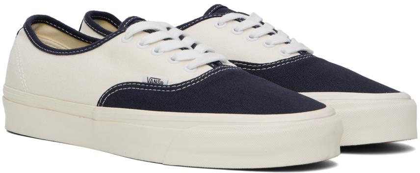 Navy & White Premium Authentic 44 Sneakers – On Sale Now