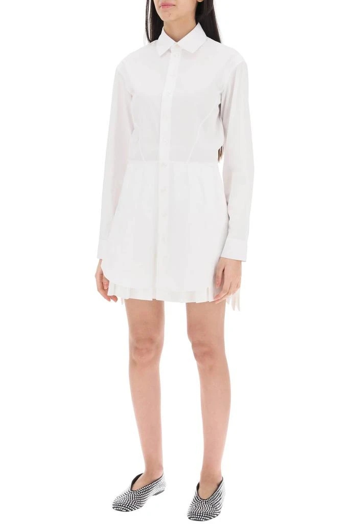 ALAIA mini shirt dress in poplin 4