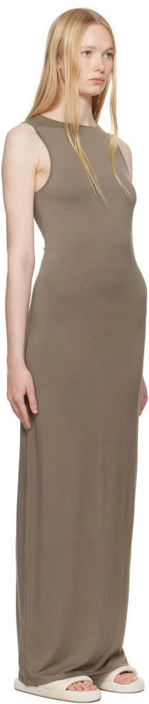 SKIMS Taupe Smooth Layers Long Boat Neck Maxi Dress 2