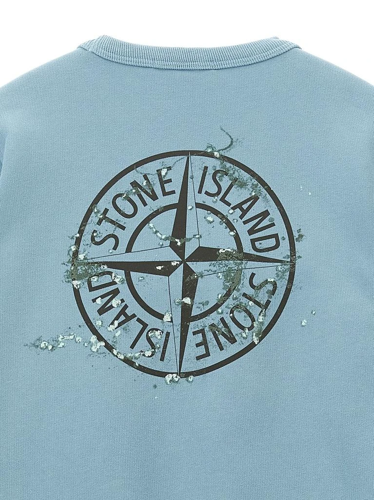 Stone Island Junior Stone Island Junior Compass Printed Crewneck Sweatshirt 3