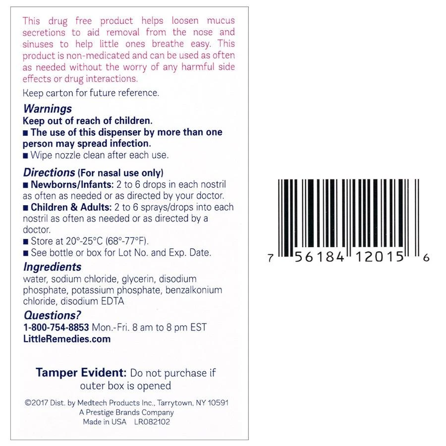 Little Remedies Saline Spray and Drops 3