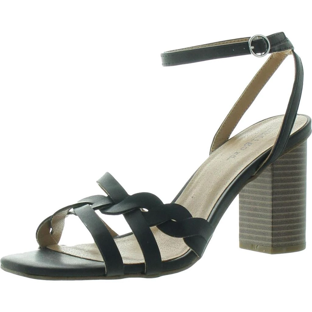 Indigo Rd. Amoke Womens Buckle Faux Leather Block Heels 1