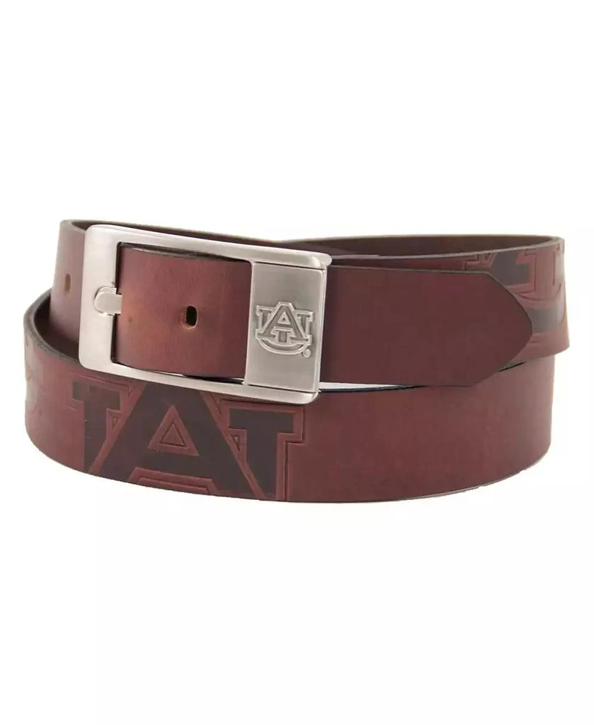 Eagles Wings Men's Auburn Tigers Brandish Leather Belt - Brown 1