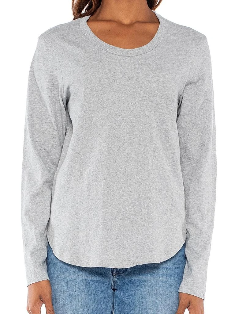 Wilt Shrunken Crew Long Sleeve Shirttail Slub Tee 7