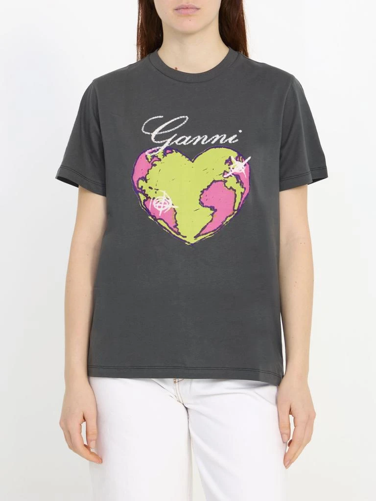Ganni Heart t-shirt 2