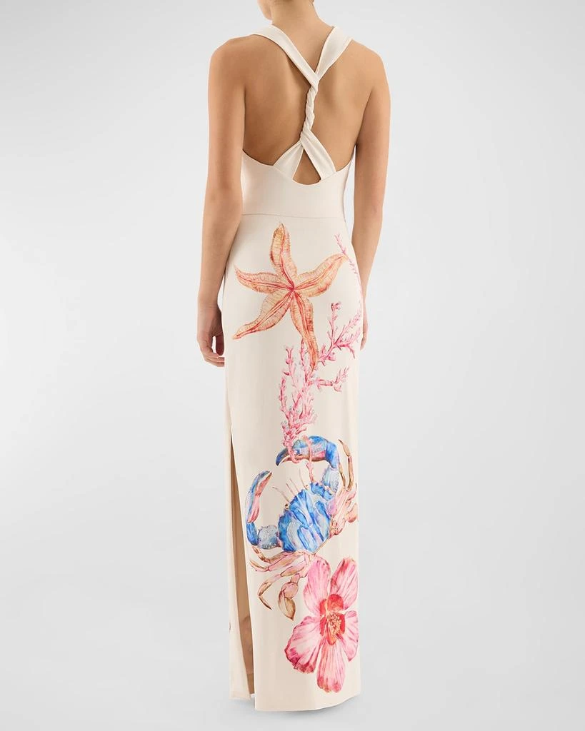 REBECCA VALLANCE By The Bay Graphic-Print Column Gown 4