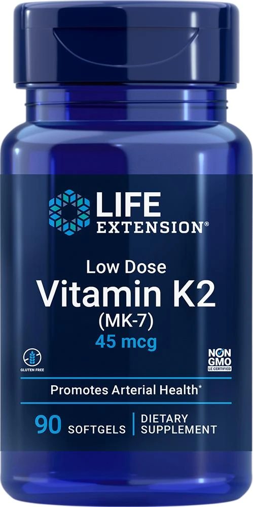 Life Extension Life Extension Low Dose Vitamin K2, 90 softgels - 45 mcg (45 mcg, 90 softgels) 1