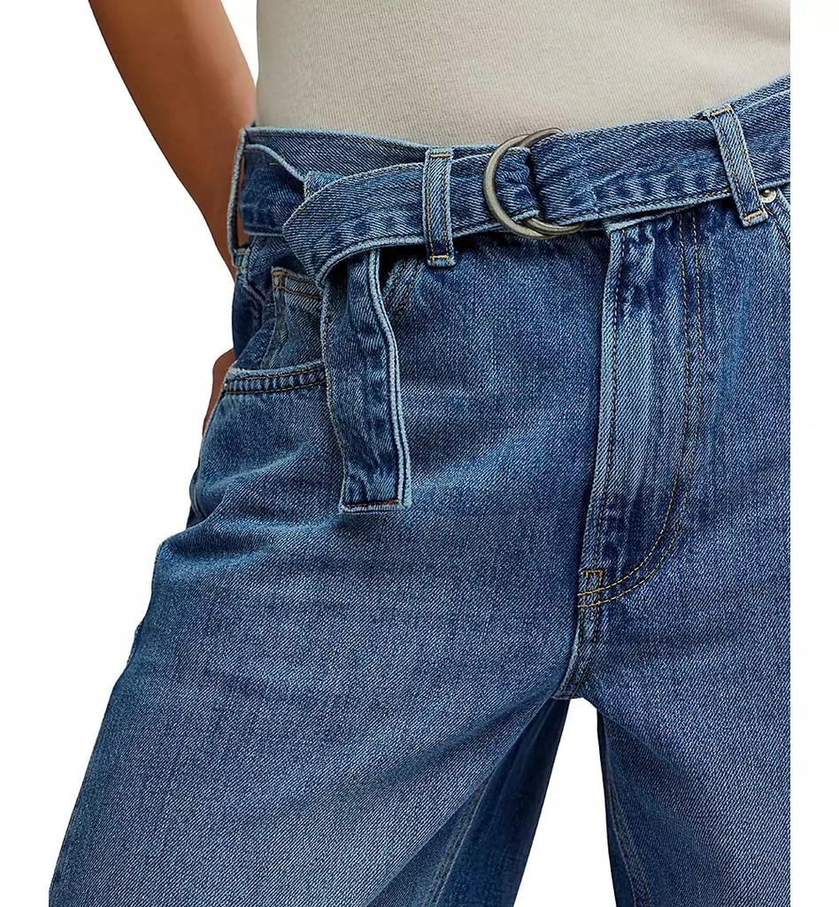 Free People Women's East Bay High-Rise Cuffed Cotton Jeans 3