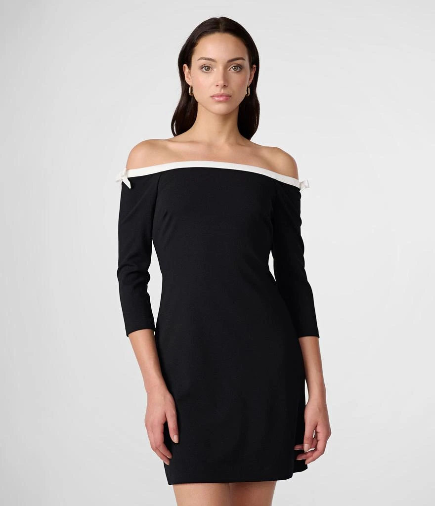 Karl Lagerfeld Paris BOW DETAIL OFF THE SHOULDER DRESS 1