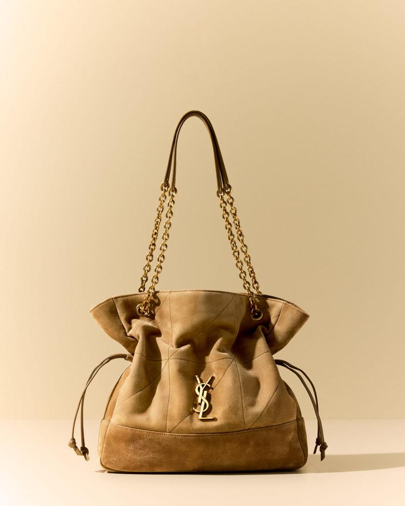 Yves Saint Laurent Jamie 4.3 Medium Drawstring Suede Shoulder Bag