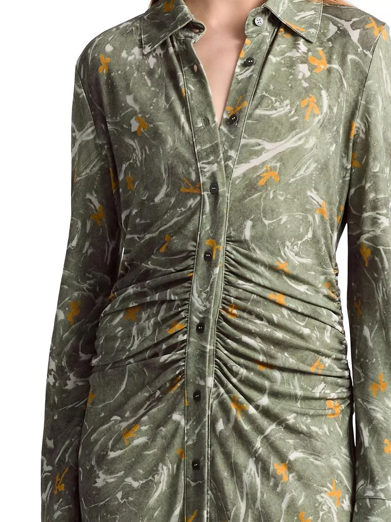 Altuzarra Claudia Ruched Waist Shirtdress 6
