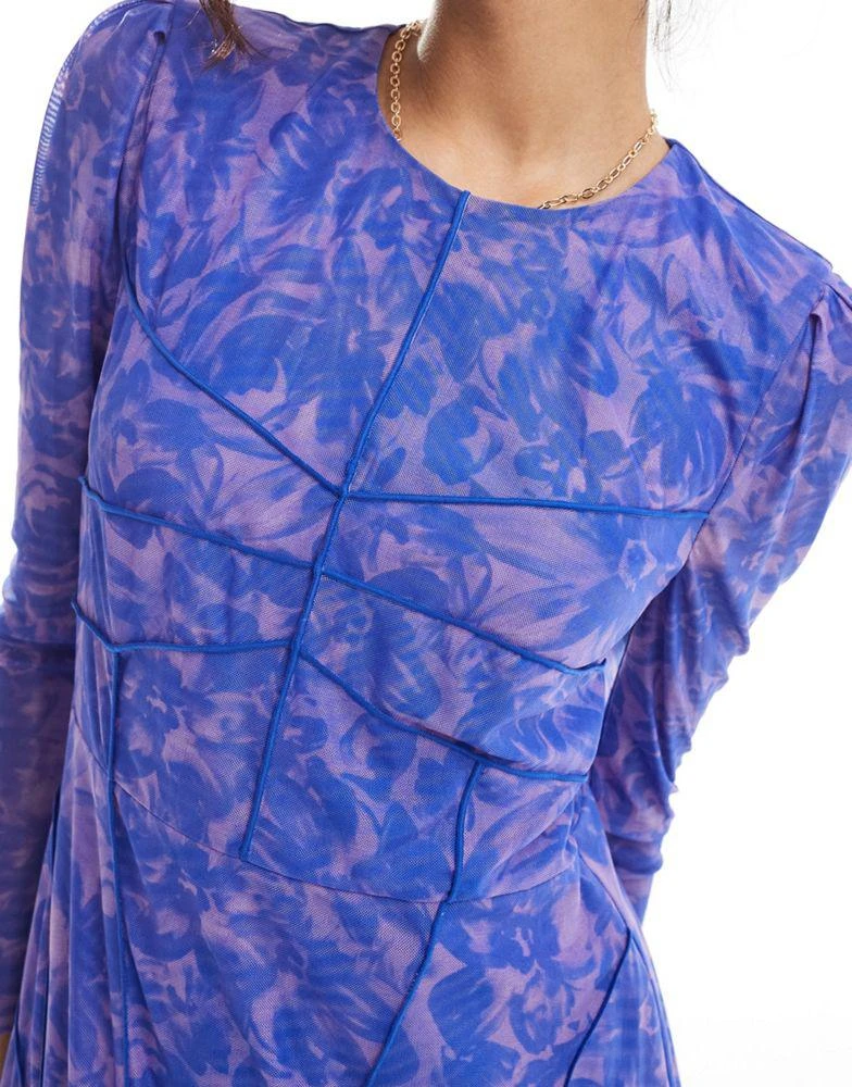 fitted lace wedding dress Rent Whistles Georgie Ribbon Print Maxi Dress In Purple