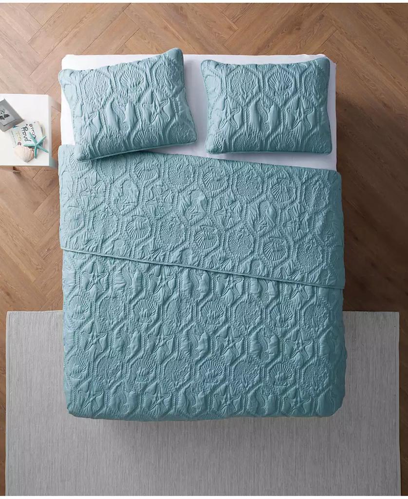 VCNY Home Shore Embossed 3-Piece Quilt Set