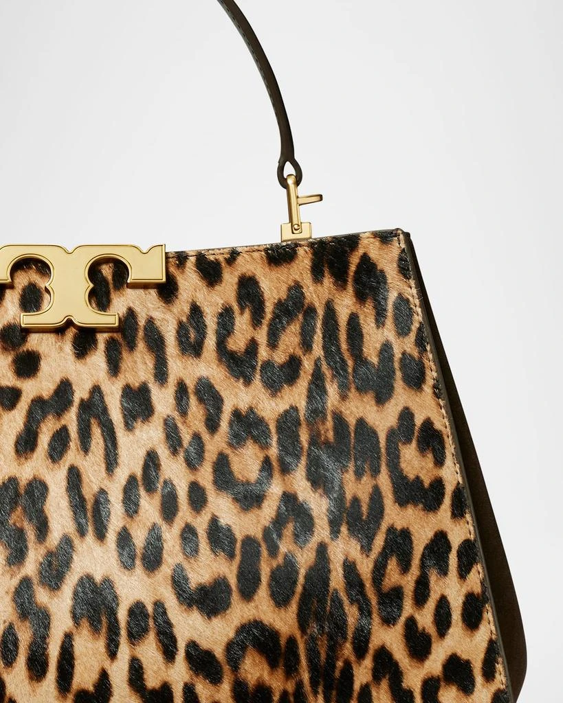 Tory Burch Eleanor Leopard Calf Hair Satchel Bag 4