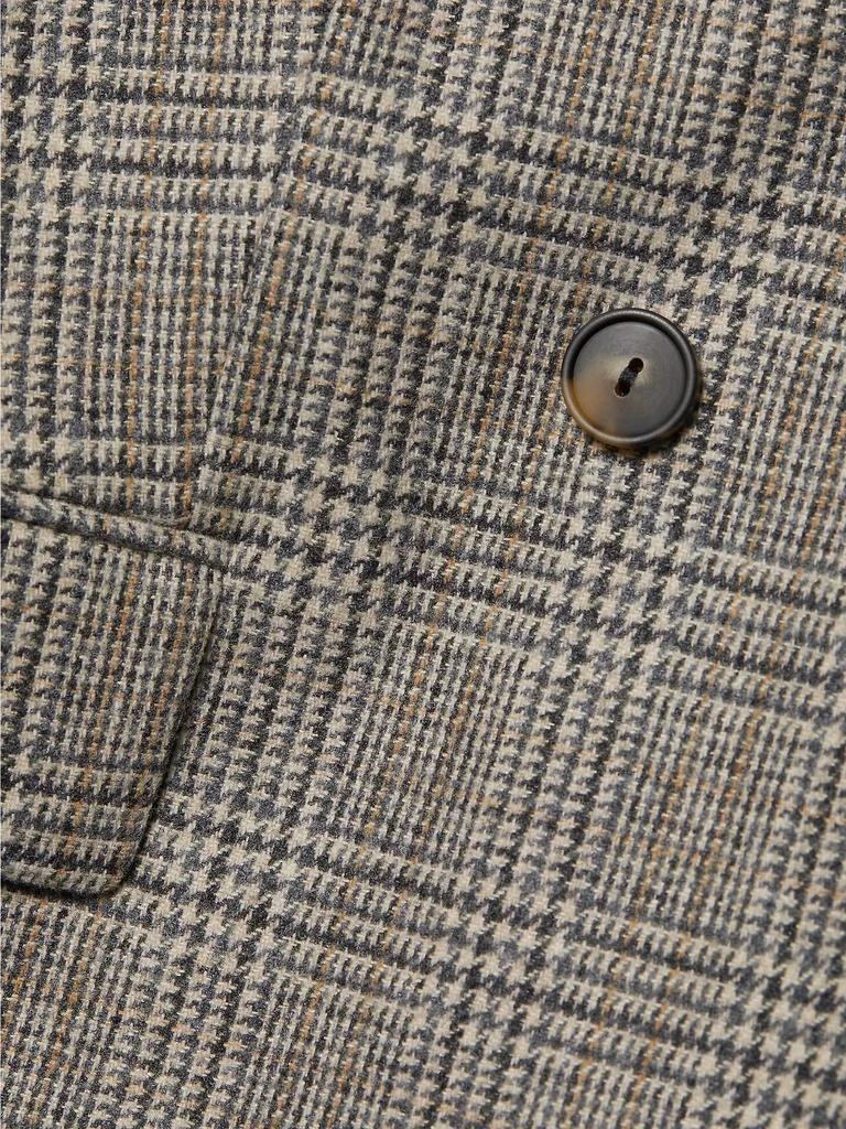 Vince Plaid Wool-Blend Double-Breasted Blazer 7