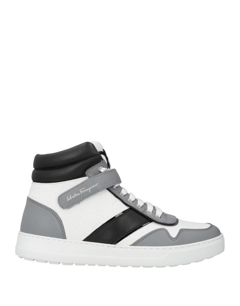 【送料&関税込】Ferragamo Bay Man White And Grey Sneaker Ferragamo Bay Man White And Grey Sneaker Salvatore Ferragamo