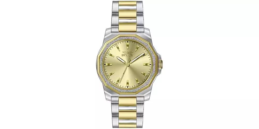 Invicta Men's 49106 Speedway Quartz 3 Hand Gold Dial Watch