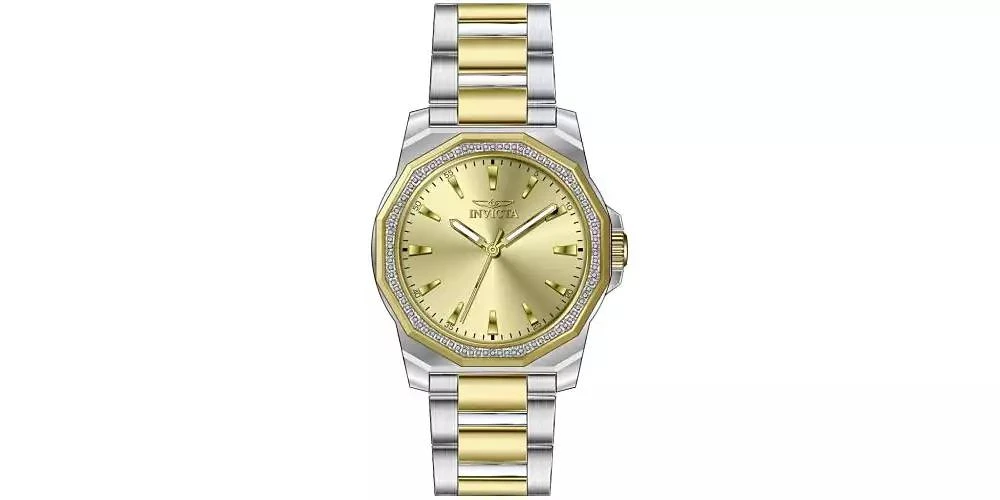 Invicta Men's 49106 Speedway Quartz 3 Hand Gold Dial Watch 1