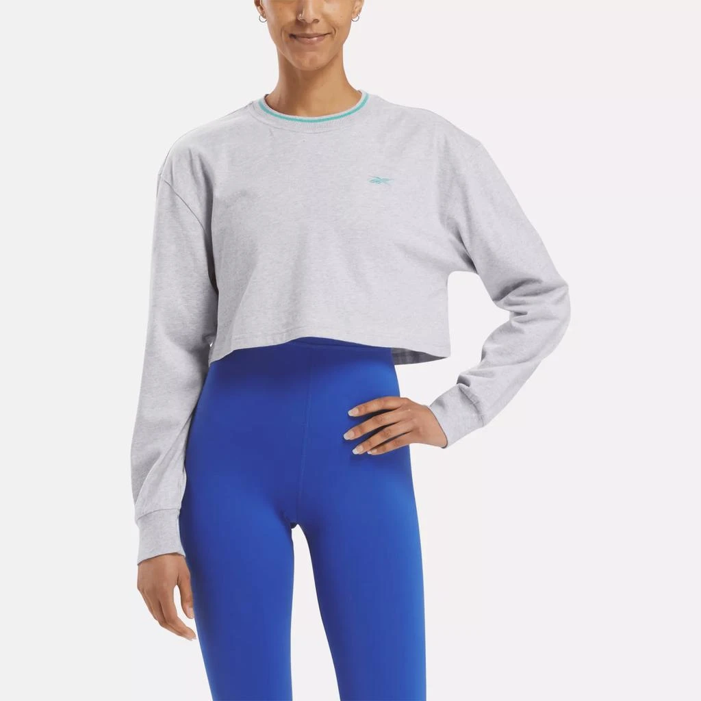 Reebok Women's Long Sleeve Crop Top 1